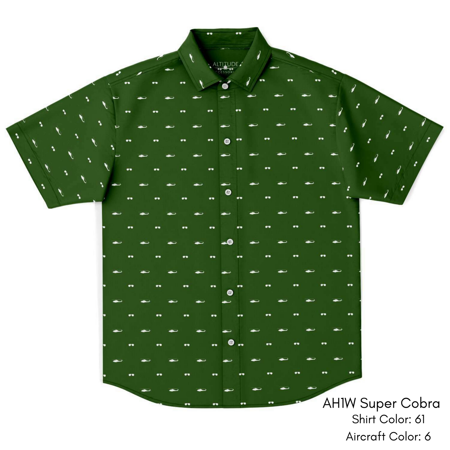 ANY Aircraft 'Subtle Plane & Aviator Glasses' Button Down Shirt