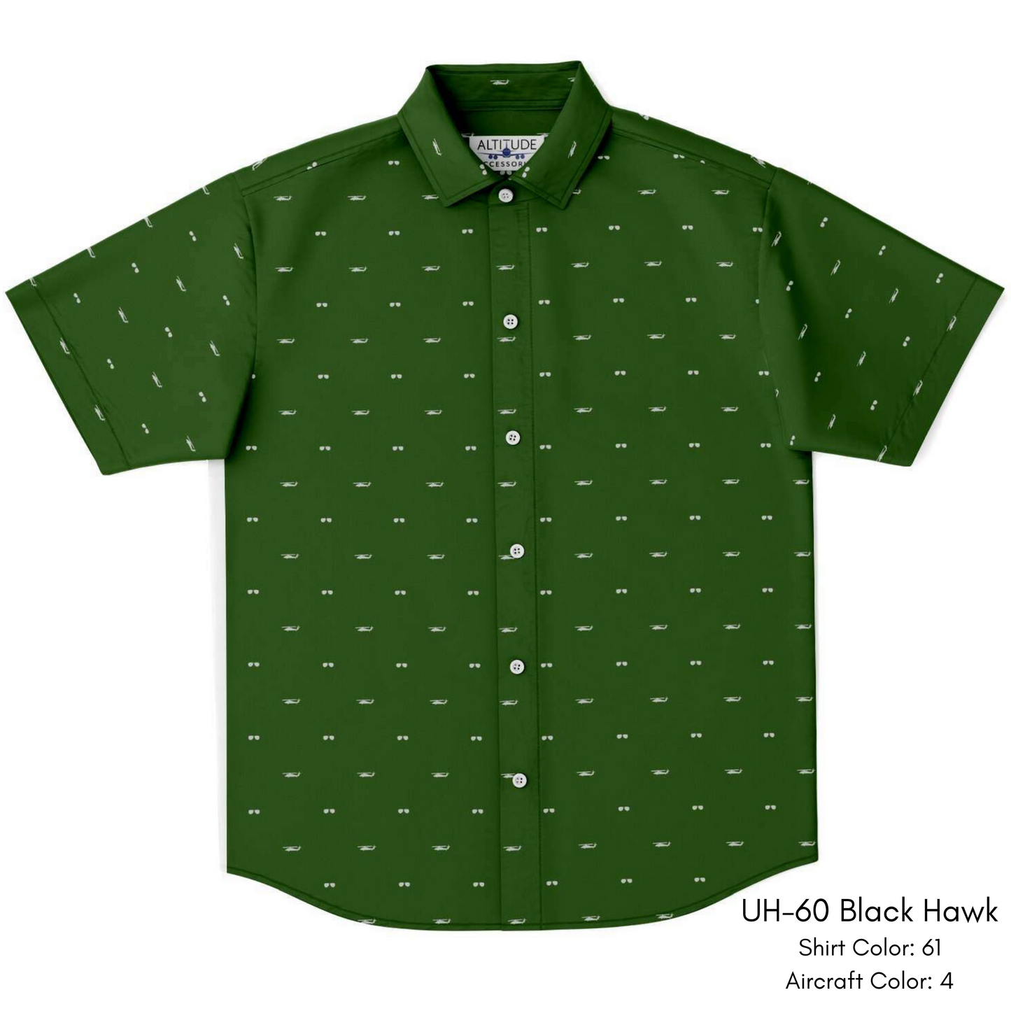 ANY Aircraft 'Subtle Plane & Aviator Glasses' Button Down Shirt
