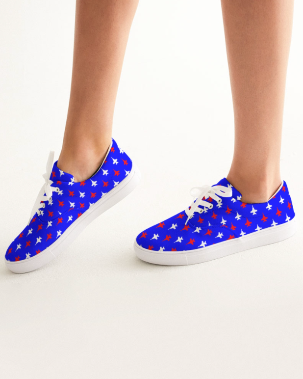 USA ANY Aircraft Womens 'Lace Up' Canvas Shoes (2 Colors)