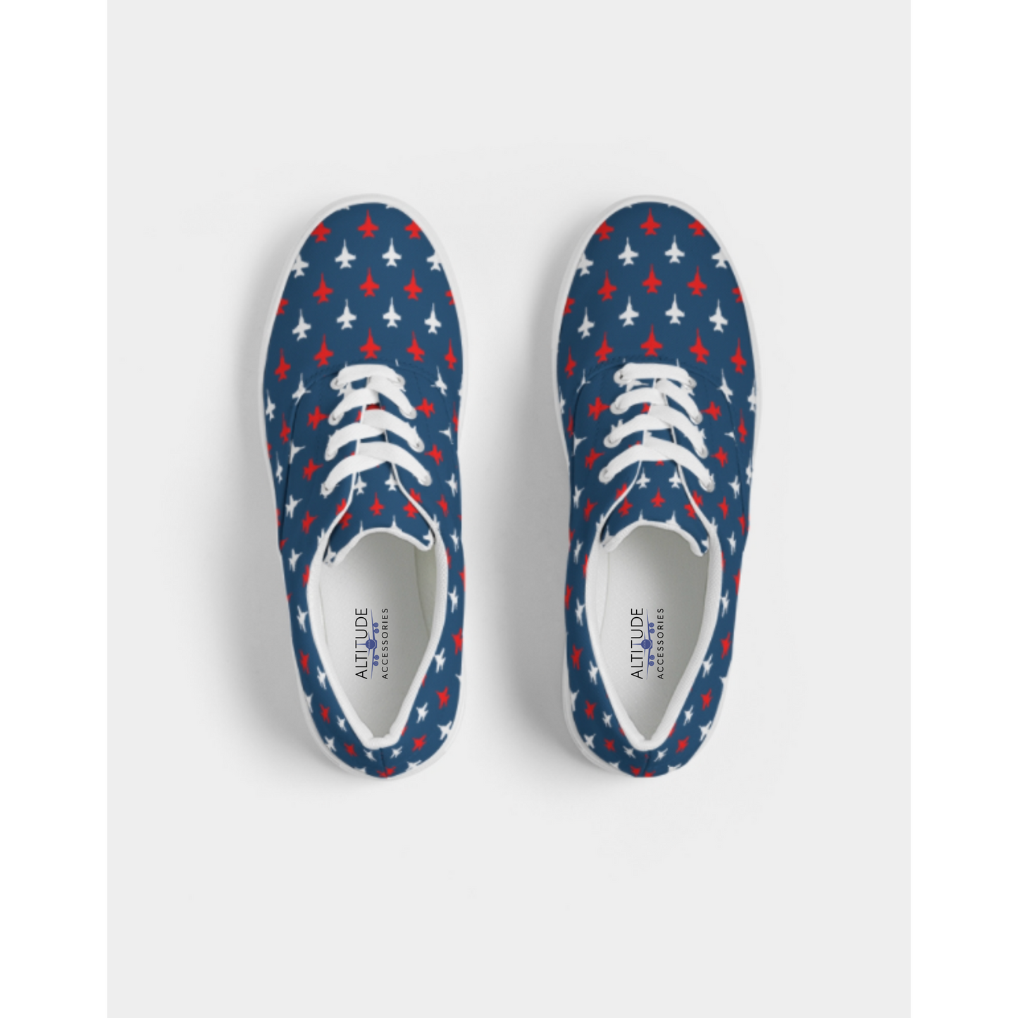 USA ANY Aircraft Womens 'Lace Up' Canvas Shoes (2 Colors)