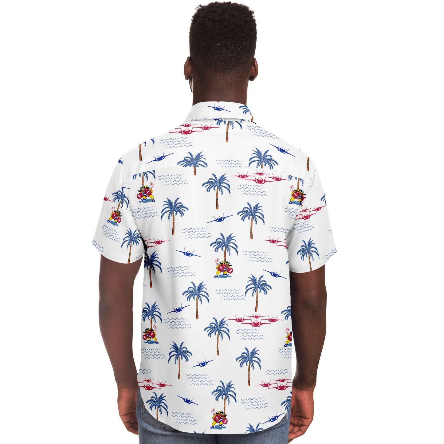 62nd Mens 'White Hawaiian' Button Down Shirt
