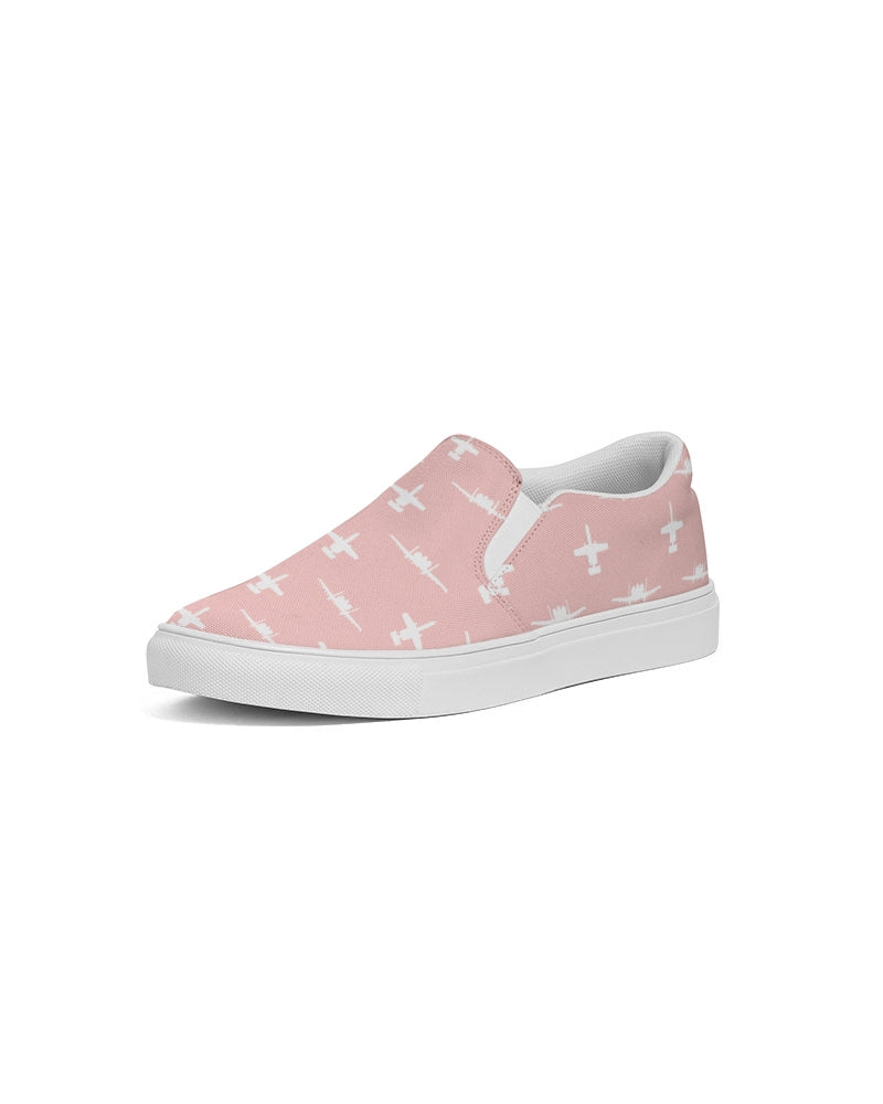 A-10 Pink Women's Slip-On Canvas Shoes