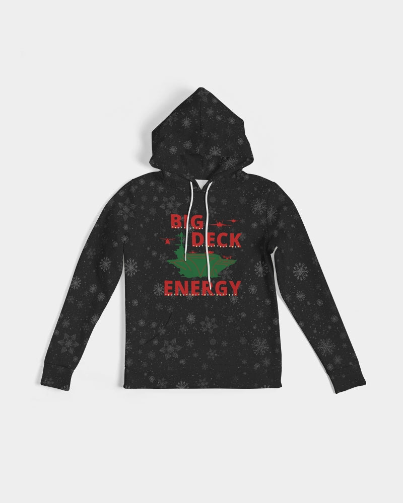 USS Nimitz 'BIG DECK ENERGY' Women's Christmas Hoodie