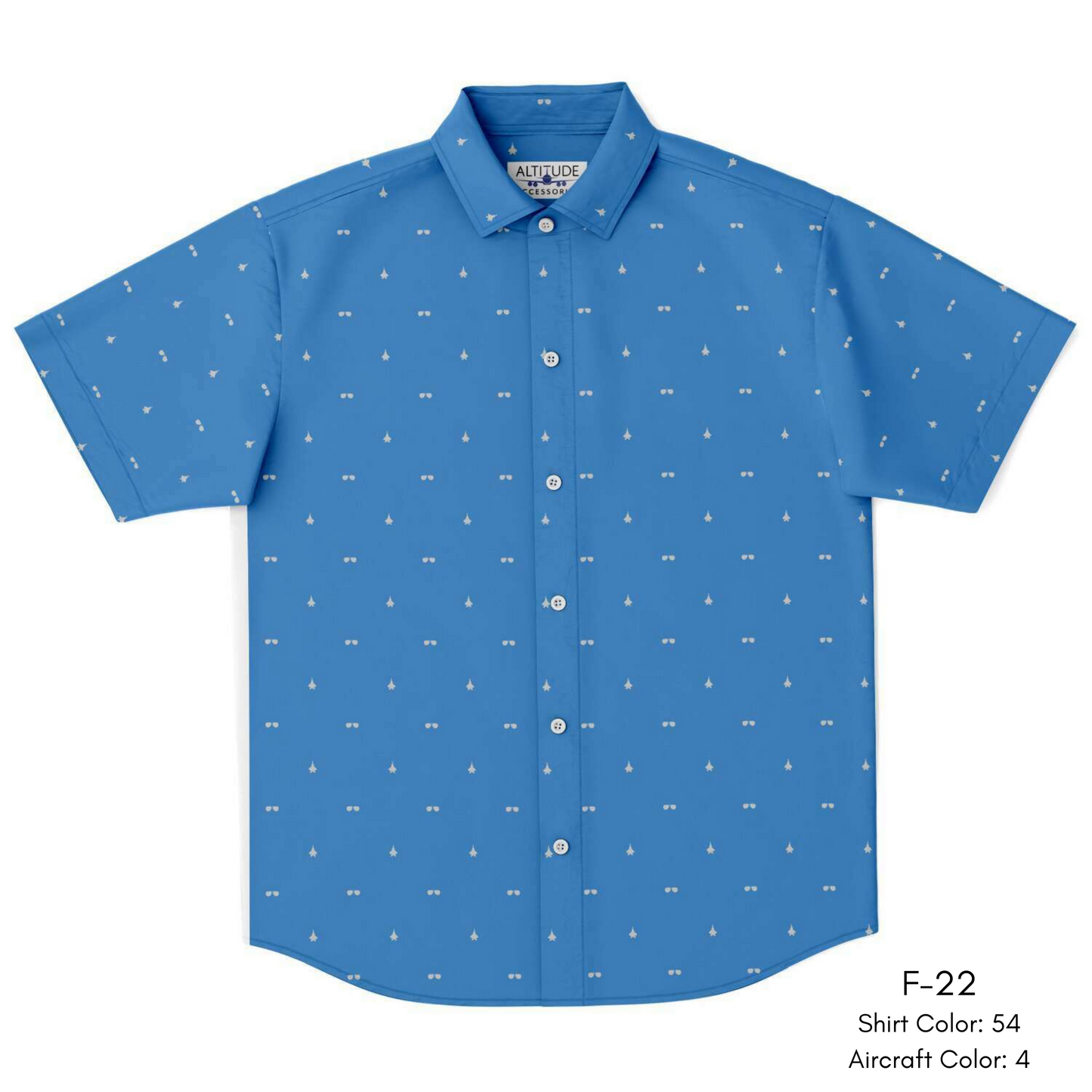 ANY Aircraft 'Subtle Plane & Aviator Glasses' Button Down Shirt