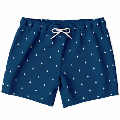 F-22 Mens Swim Trunks (Navy Blue)