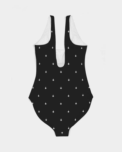 F-18 stroked Women's All-Over Print One-Piece Swimsuit ashleys order