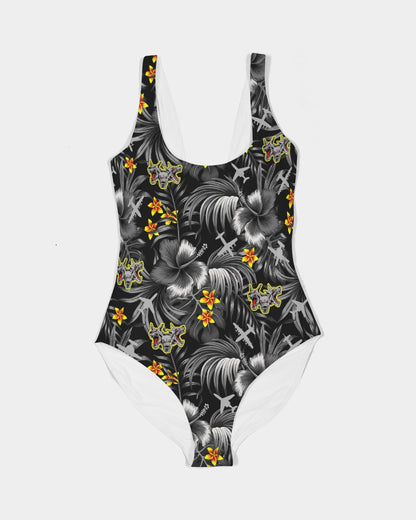 VX-30 Women's 'Black Hawaiian' One-Piece Swimsuit