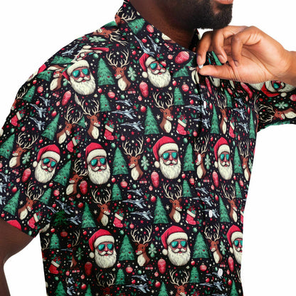 Mens 'Aviator Santa' Christmas Button Down Shirt (Select Aircraft This Year)