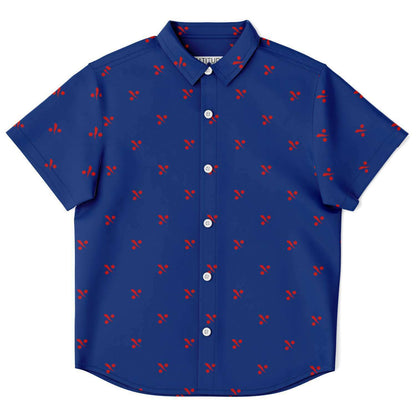 VFA-11 'The Red Rippers' Bolt and Balls Short Sleeve KidsYouth Button Down Shirt