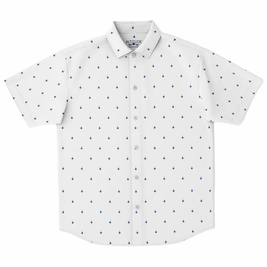 F-18C Mens Button Down Shirt #63 and white