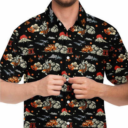 vfa-147 example Short Sleeve Button Down Shirt - AOP