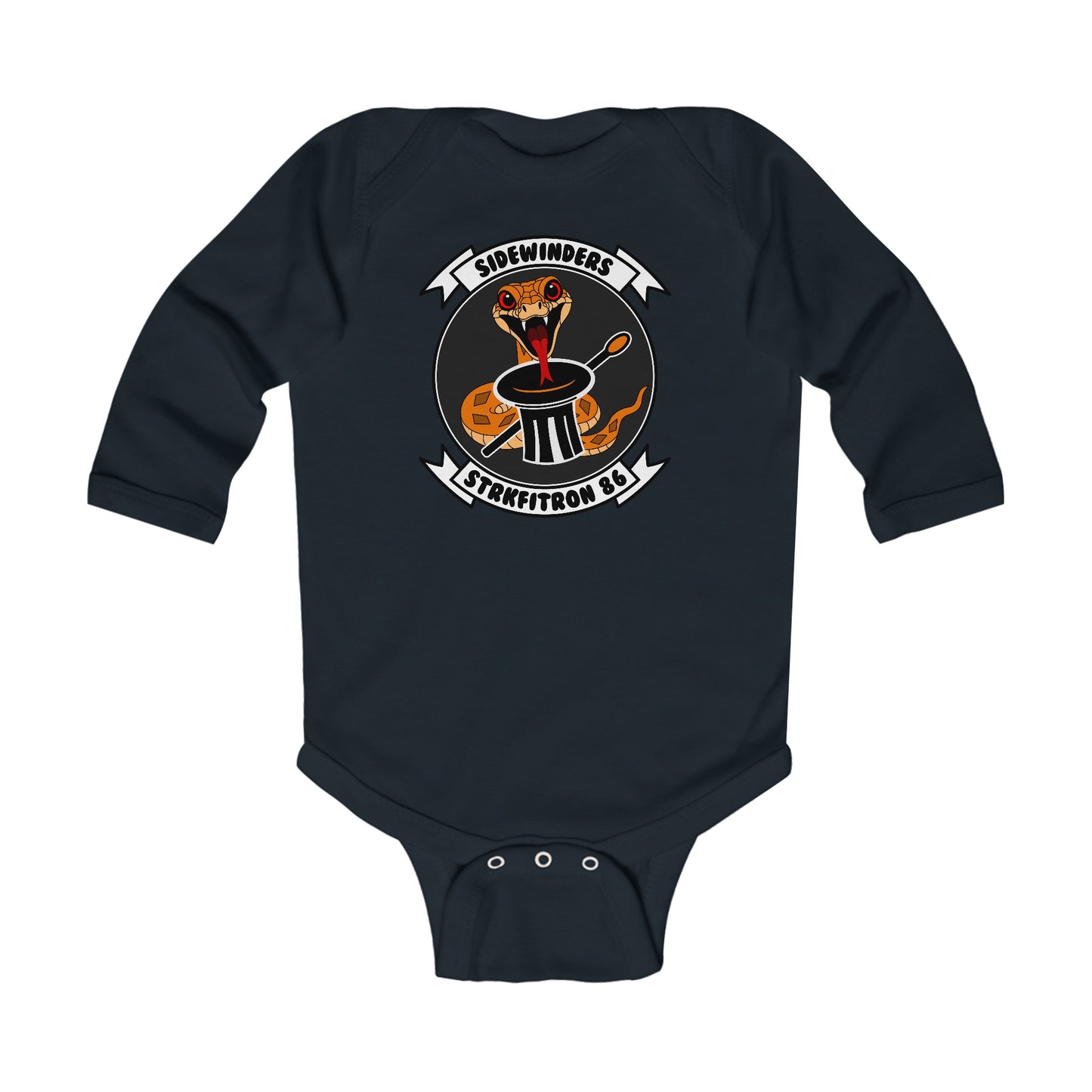 VFA-86 "Baby Snake Logo" Infant Long Sleeve Bodysuit