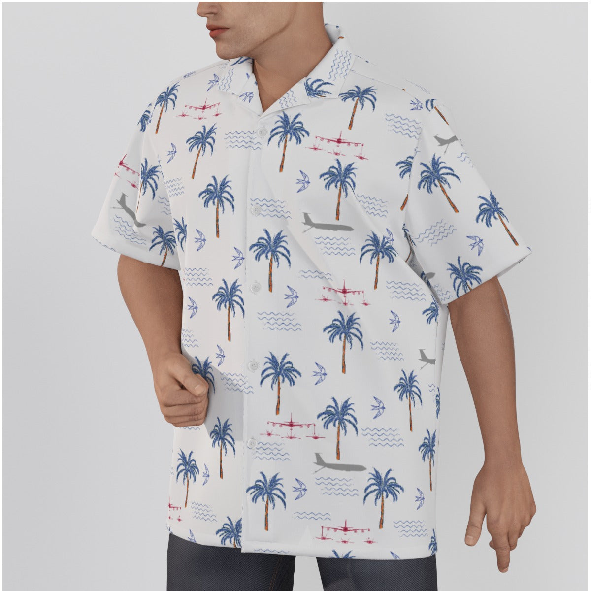 META NEW Bird Cotton Shirt