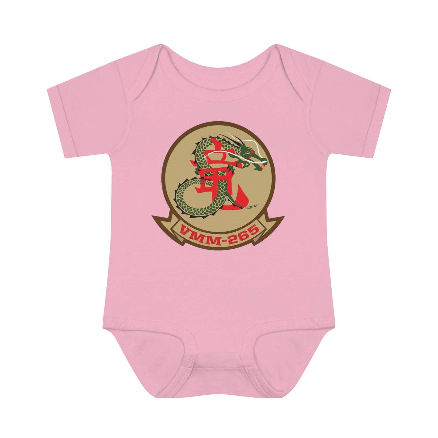 VMM-265 'TAN LOGO' Baby Onesie