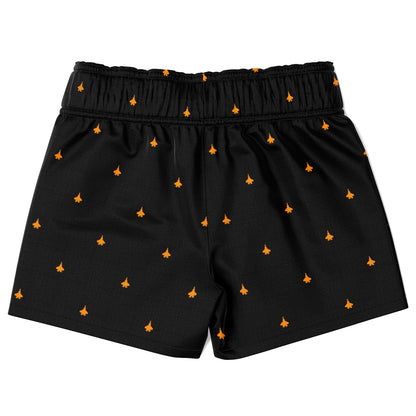 F-35C #9 f8a01 orange and black Kids Swim Trunks - AOP