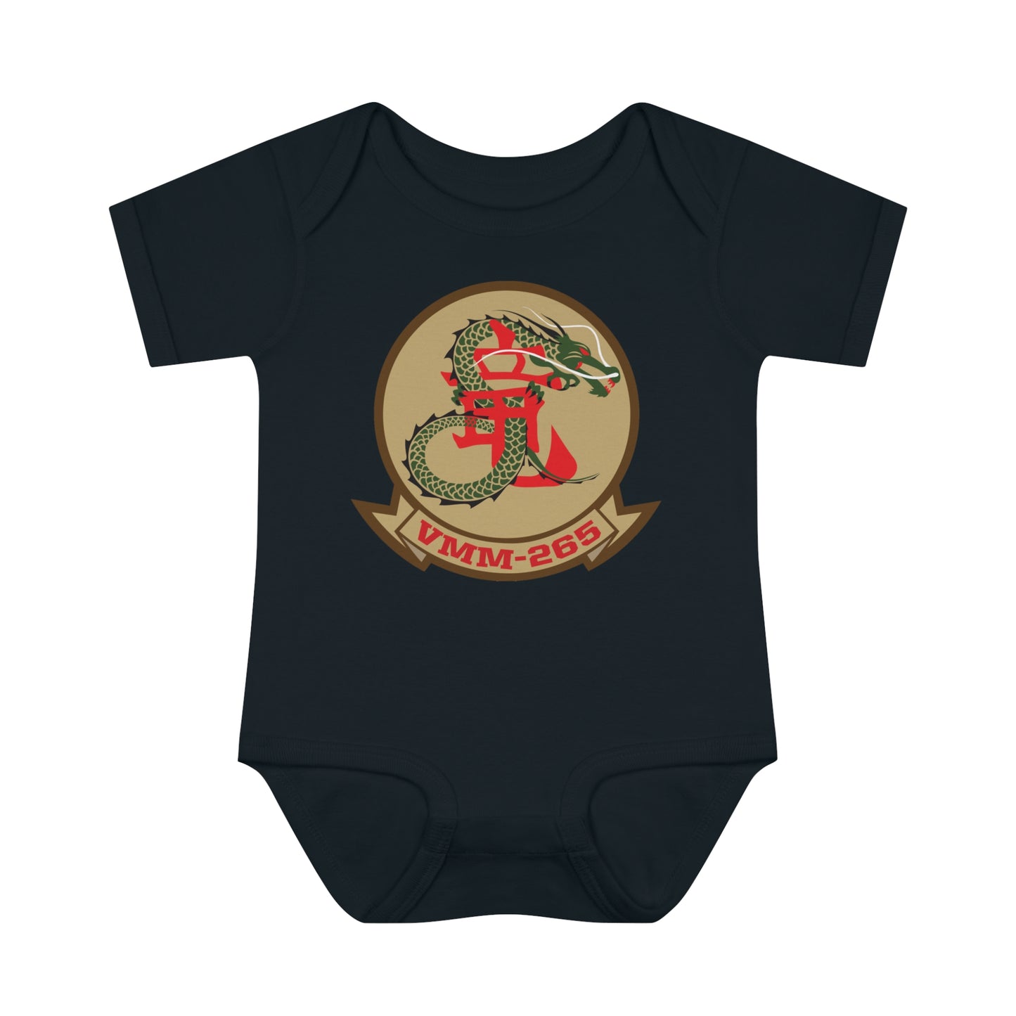 VMM-265 'TAN LOGO' Baby Onesie