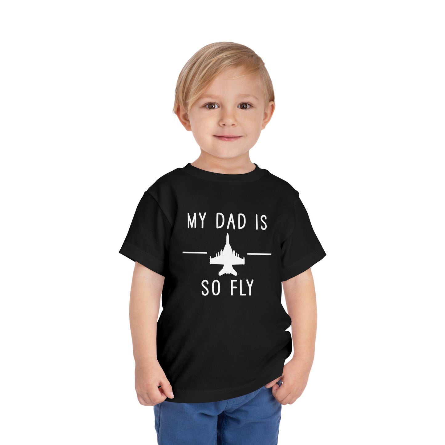 Growler full my dad is so fly Toddler Short Sleeve Tee