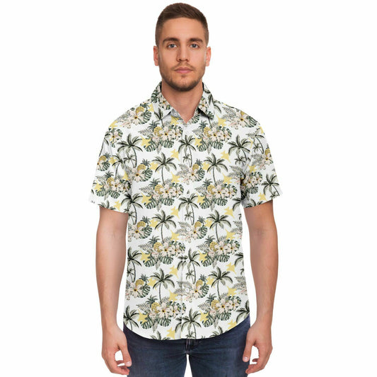 Sidney Cross XL Growler classy Hawaiian Short Sleeve Button Down Shirt - AOP