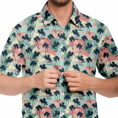 Boeing 737 Classy Hawaiian Kayla Criscenzo Medium Short Sleeve Button Down Shirt - AOP