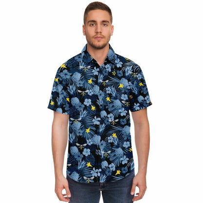 VMFAT-502 Mens 'Hawaiian Print' Button Down Shirt