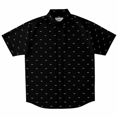 MH-60S black and white Short Sleeve Button Down Shirt - AOP