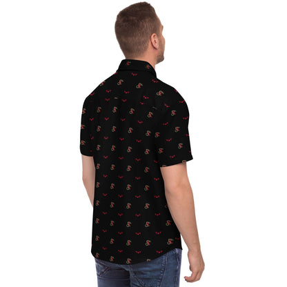 VMM-265 Black Mens Short Sleeve Button Down Shirt