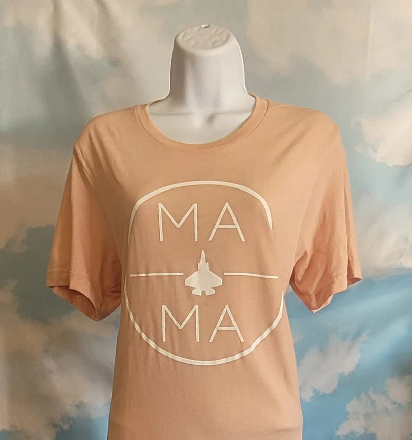 F-18 Mint or Peach 'Ma Ma' Tee