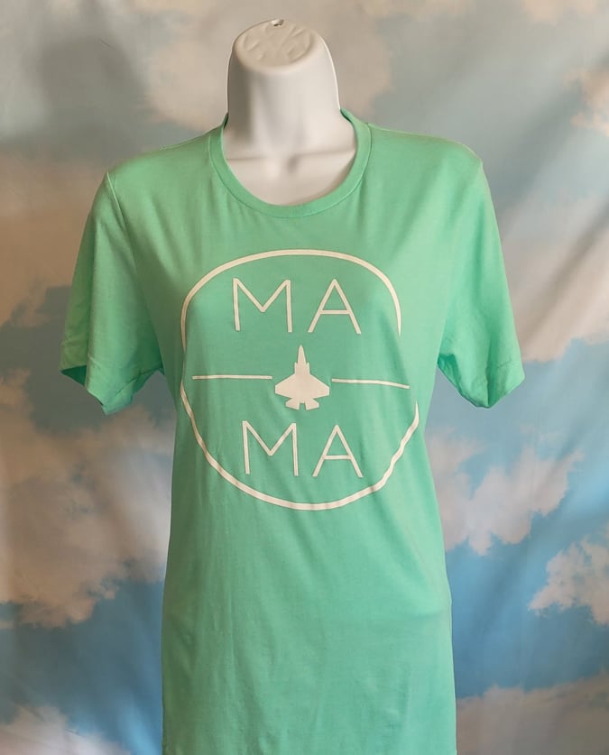 F-18 Mint or Peach 'Ma Ma' Tee