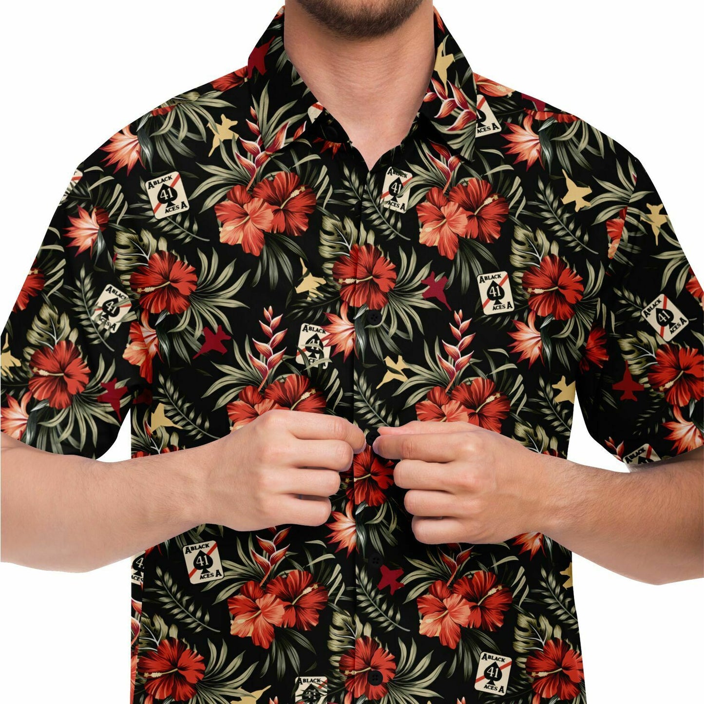 VFA-41 Black Aces 'Hawaiian' Button Down Shirt.