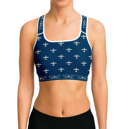 HC-130J Bridget Ladd Large #62 and #4 Womens Diamond Sports Bra