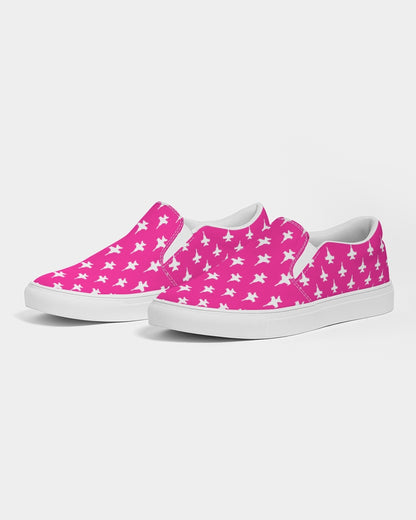 Hot Pink F-18 super shoes stroked good ff1694 Women's Slip-On Canvas Shoe