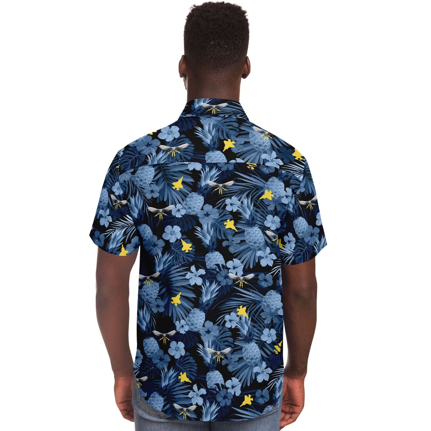 VMFAT-502 Mens 'Hawaiian Print' Button Down Shirt