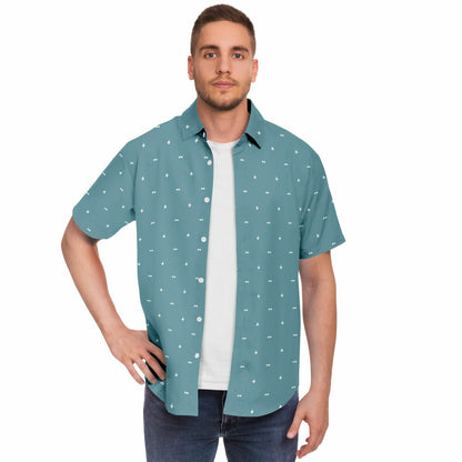 Growler Plane and Glasses #42 and white Short Sleeve Button Down Shirt