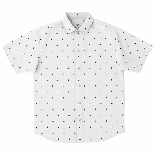 F-18 and F-35C #64 no stroke (orders) Short Sleeve Button Down Shirt