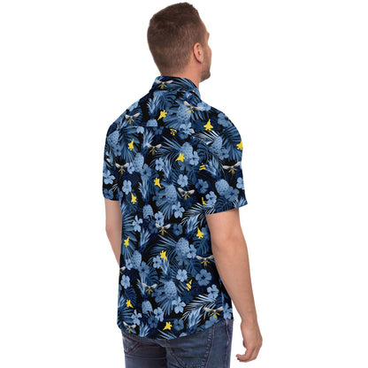 VMFAT-502 Mens 'Hawaiian Print' Button Down Shirt