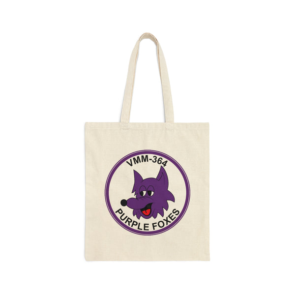 VMM-Purple Fox Cotton Canvas Tote Bag
