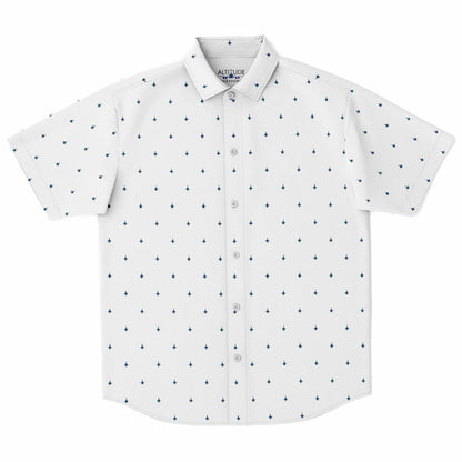 F-18C Subtle Mens Button Down Shirt (no stroke) #64 and white