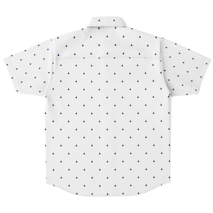 F-22 white with #64 jets Short Sleeve Button Down Shirt