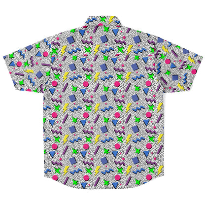 F-18 Super AND E-2D Throwback Short Sleeve Button Down Shirt - AOP