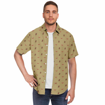 VMM-265 Mens Short Sleeve Button Down Shirt