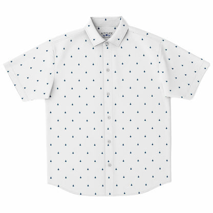 F-22 white with #64 jets Short Sleeve Button Down Shirt