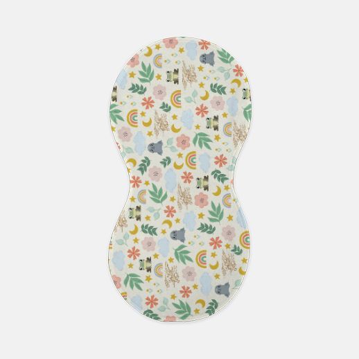 Baby SEAL Peanut Burp Cloth - Girl Pattern