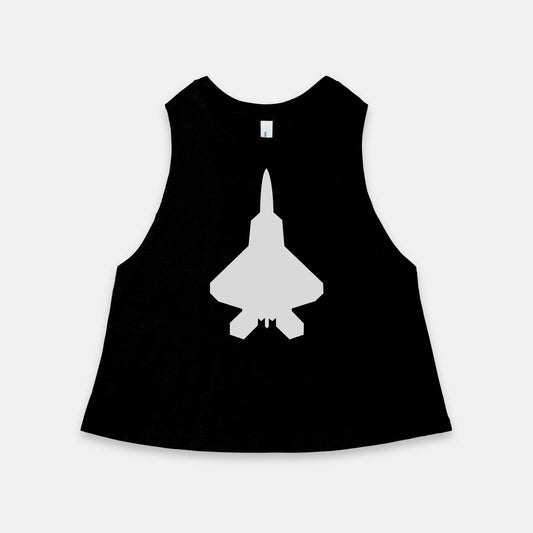 F-22 Bella Canvas Racerback Cropped Tank 6682