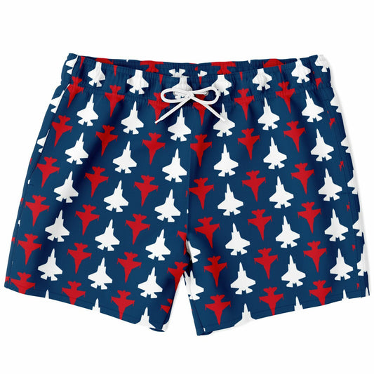 F-16 and F-35B Mens Swim Trunks