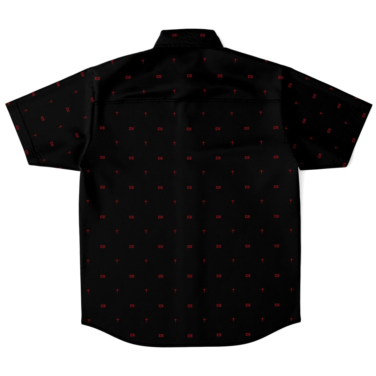 'CRUSH EVERYTHING' Men's Short Sleeve Button Down Shirt