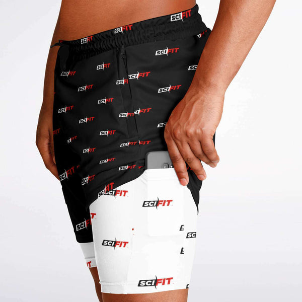SCI-FIT Play  no order Men's 2-in-1 Shorts - AOP