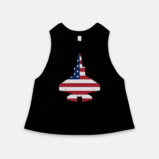F-35C Racerback Cropped Tank