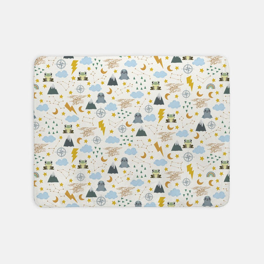 Baby SEAL Sherpa Blanket - Boy Pattern - 30" x 40"