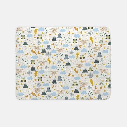 Baby SEAL Sherpa Blanket - Boy Pattern - 30" x 40"