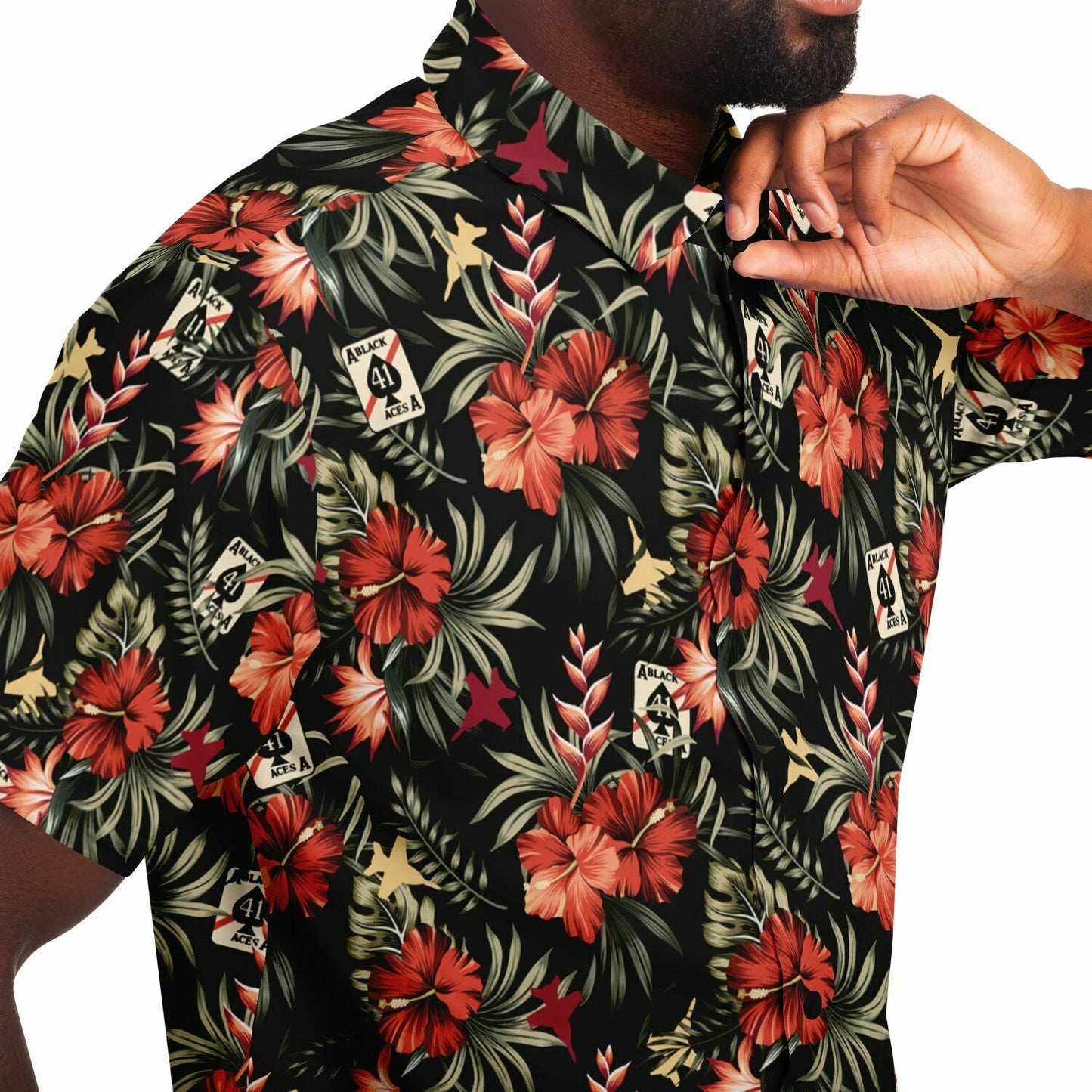 VFA-41 Black Aces 'Hawaiian' Button Down Shirt.